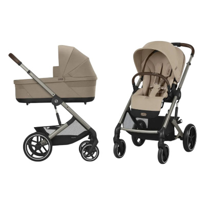 Коляска 2 в 1 Cybex Balios S Lux TPE Almond Beige 01